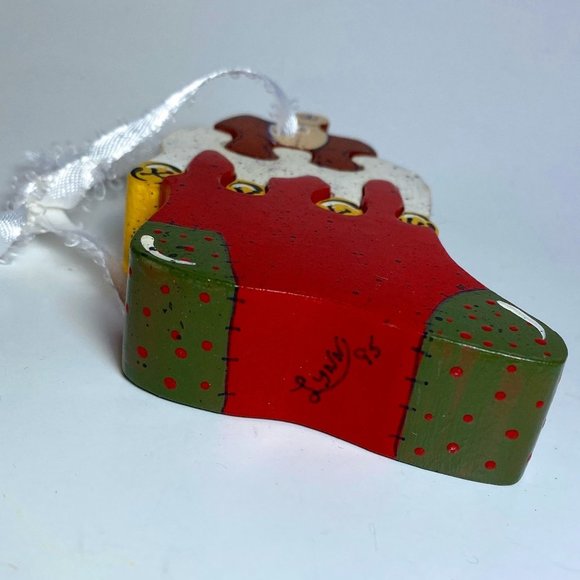 3 pcs Christmas Ornament Wood Puzzle Stocking - Picture 6 of 6